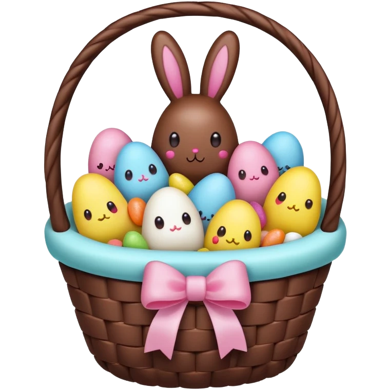  peeps marshmallow easter candy basket kawaii chocolate bunny jelly bean eggs emoji