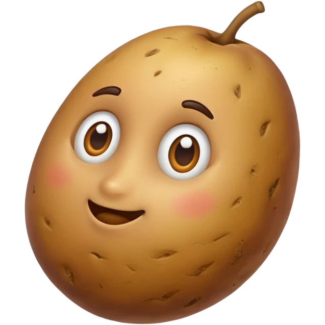 potato without eyes or face emoji
