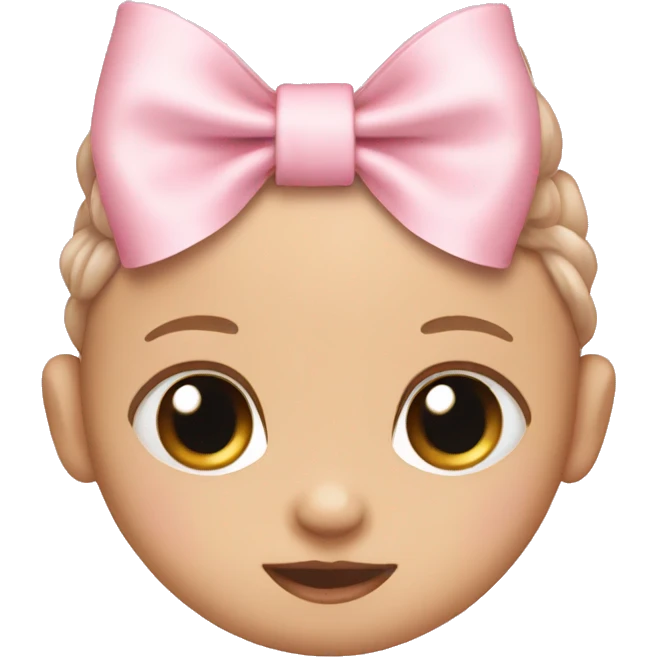 Baby pink bow emoji