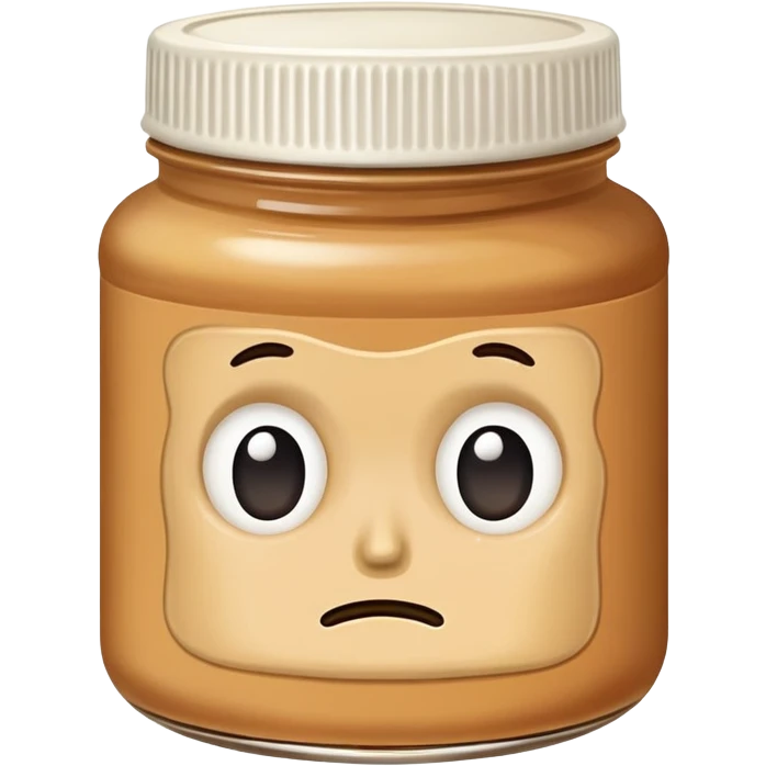 Sad peanut butter jar  emoji