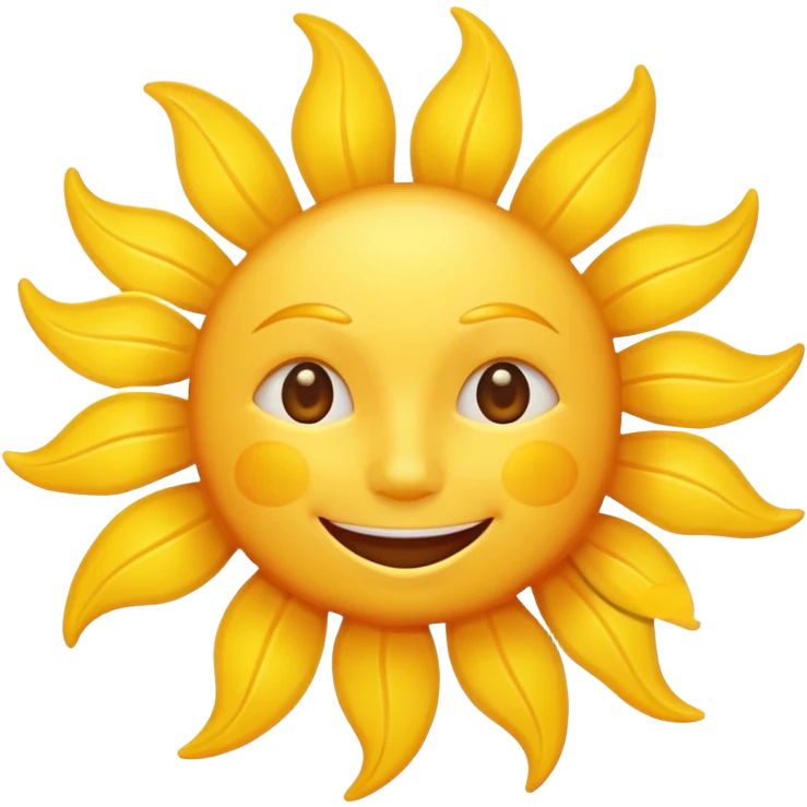 smiling sun emoji emoji