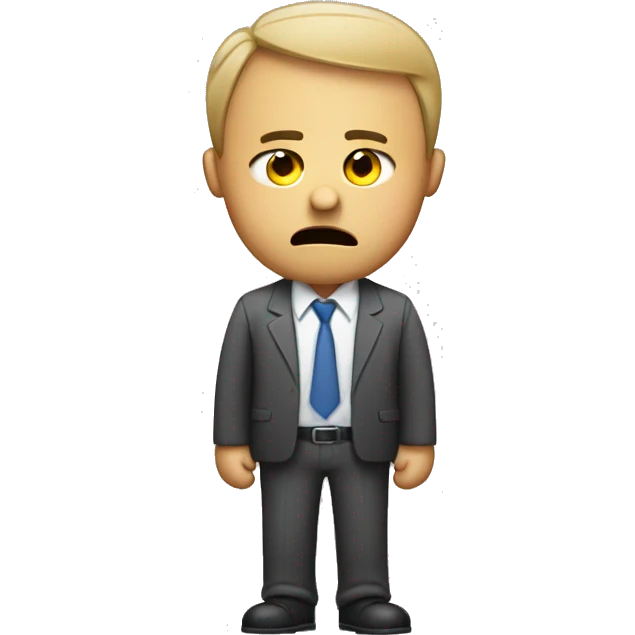 tired office worker with bags under his eyes emoji