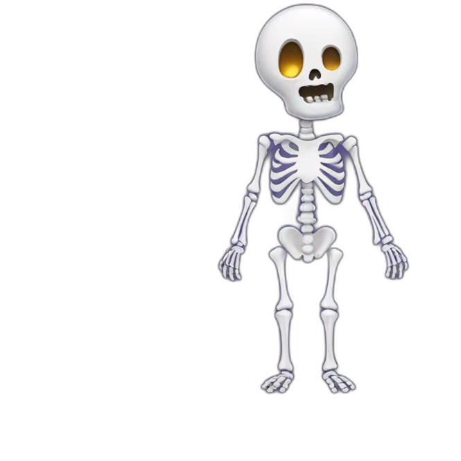 skeleton with ghost costume emoji