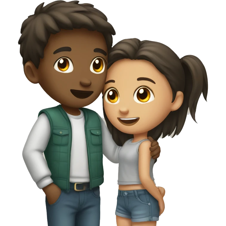 Girl with boy emoji