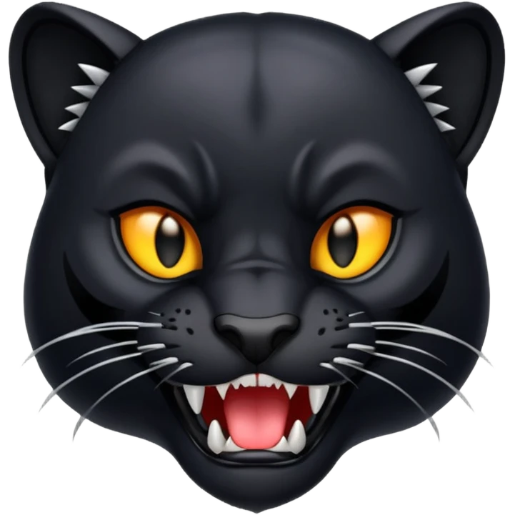panther with fangs emoji