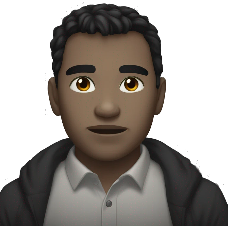 cool black hair dude meme emoji