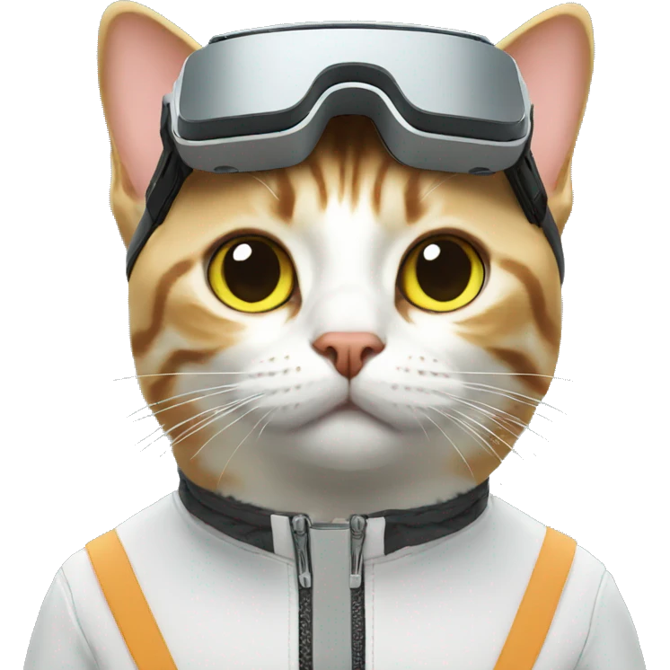 Cat wear VR emoji