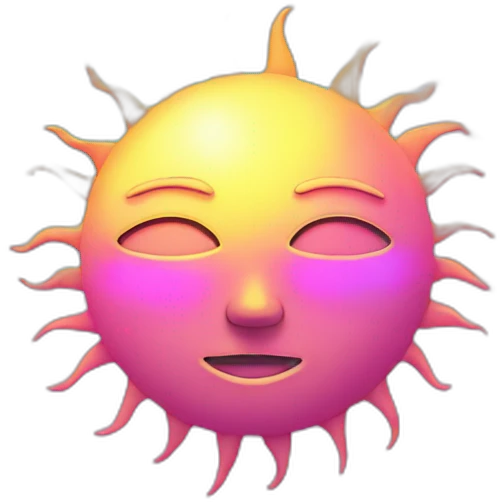 Vaporwave Sun emoji