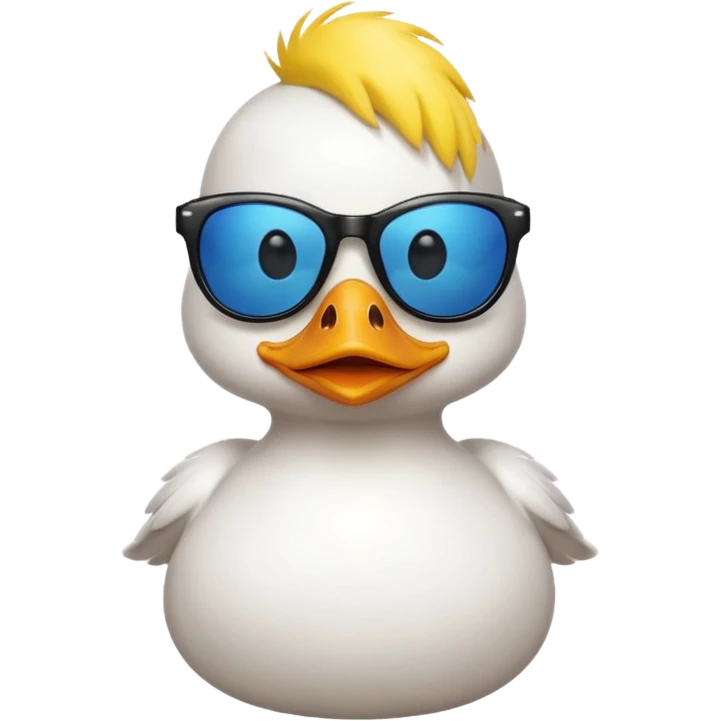 Duck wearing sunglasses  emoji