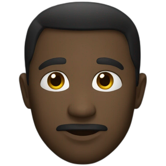 Un noir qui fait un coeur emoji