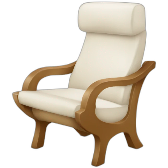 lancha blanca neumática con sillones camel emoji