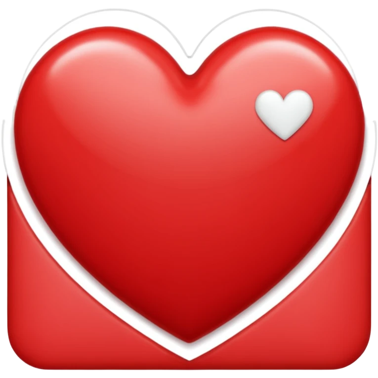 "I am only yours" Words in a heart emoji