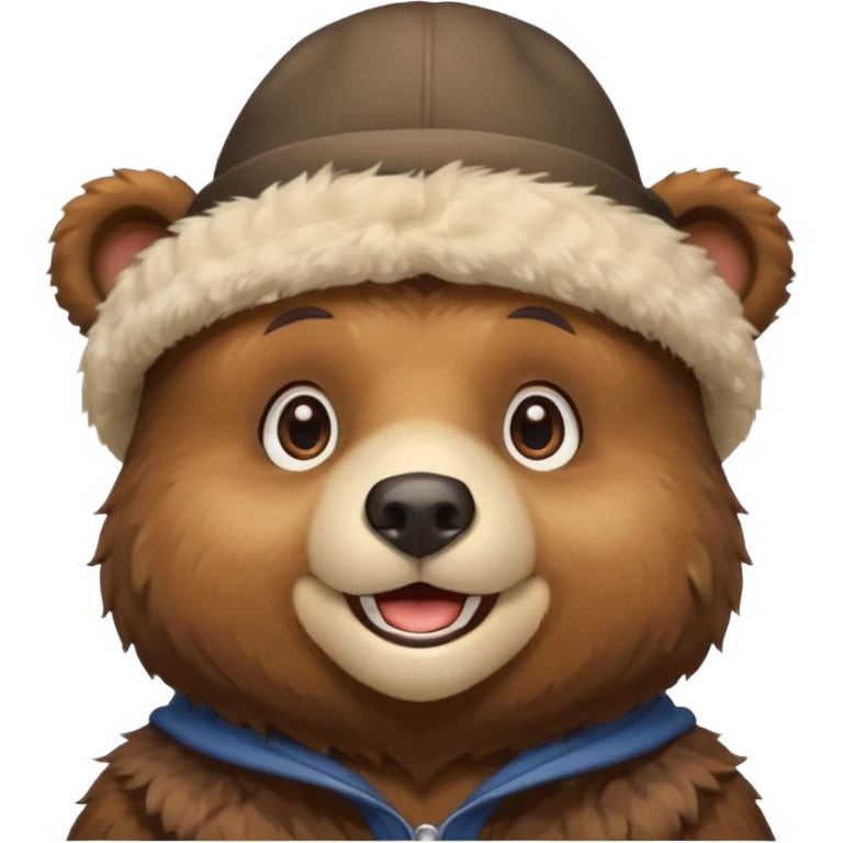 bear with hat emoji
