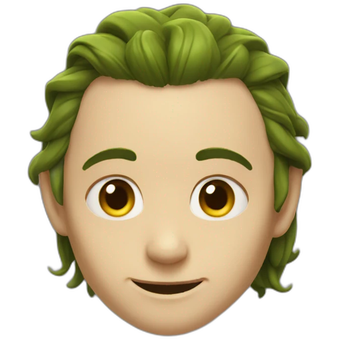 Loki, with a sentimental face emoji