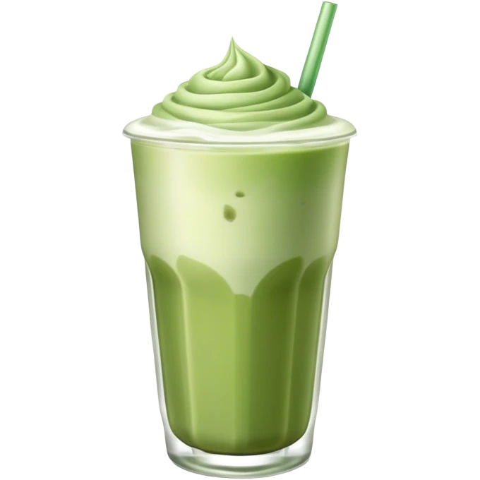 Iced Matcha latte emoji