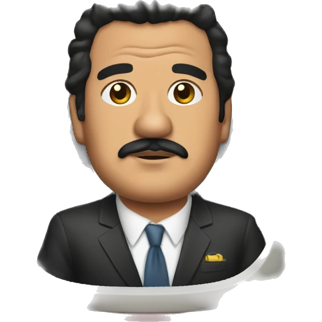 Escobar on airplane emoji