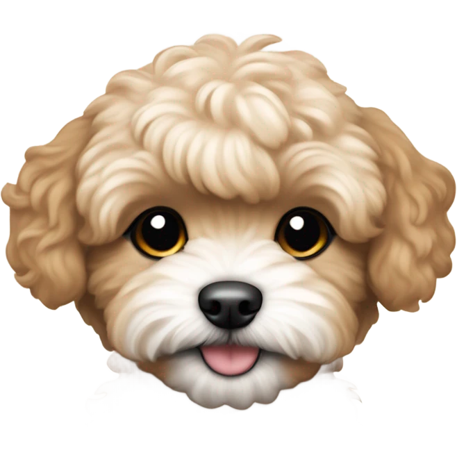 caramel brown maltipoo puppy emoji