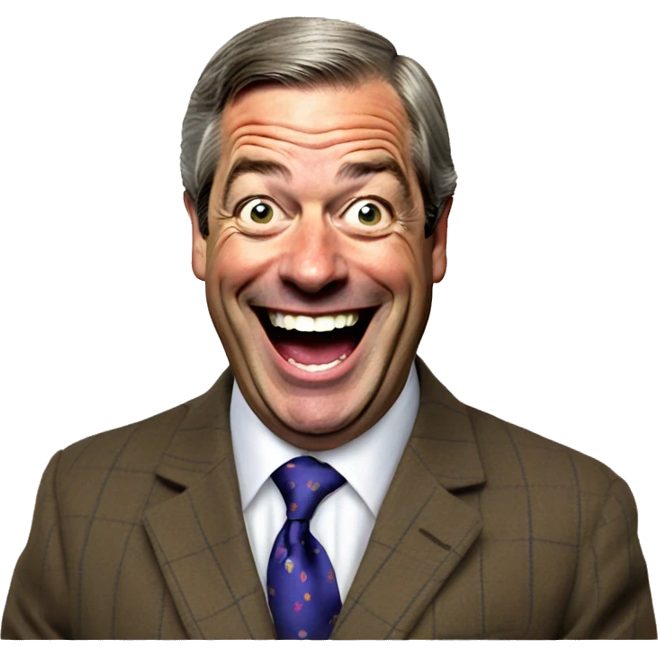 Laughing Nigel farage  emoji
