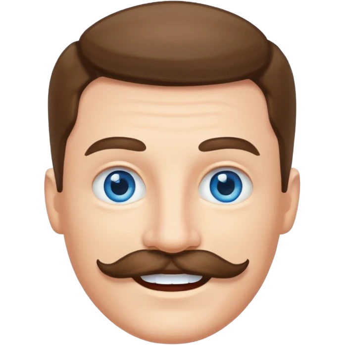 White man mustache emoji