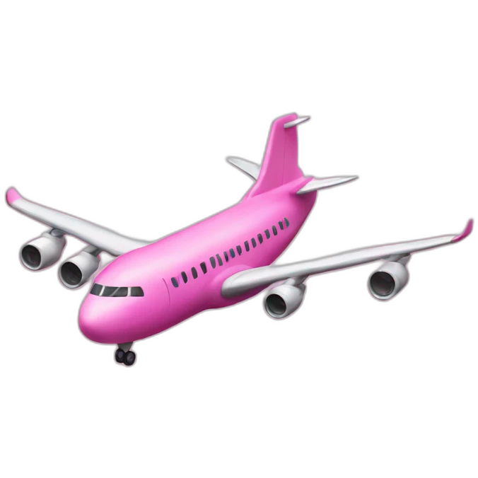 pink airplane emoji