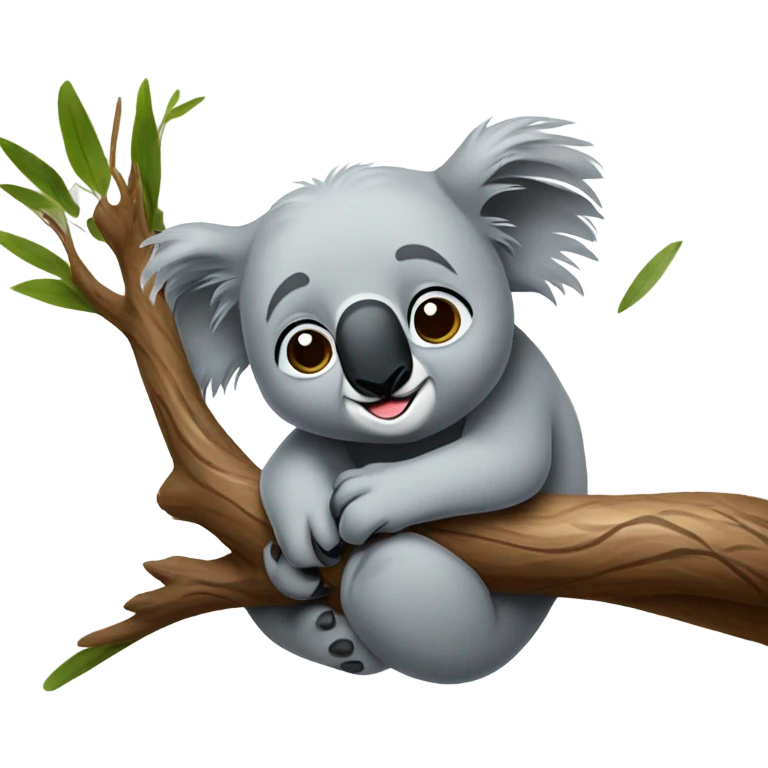 Sad koala emoji