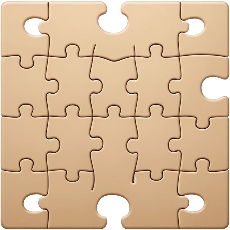 beige one puzzle emoji