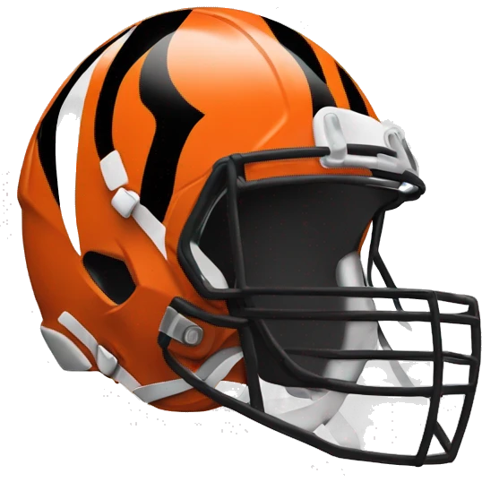 Bengals helmet white  emoji