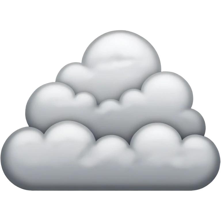Sad clouds emoji