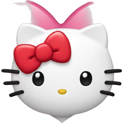 hello kitty heart emoji
