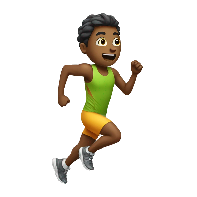 running in mountain emoji