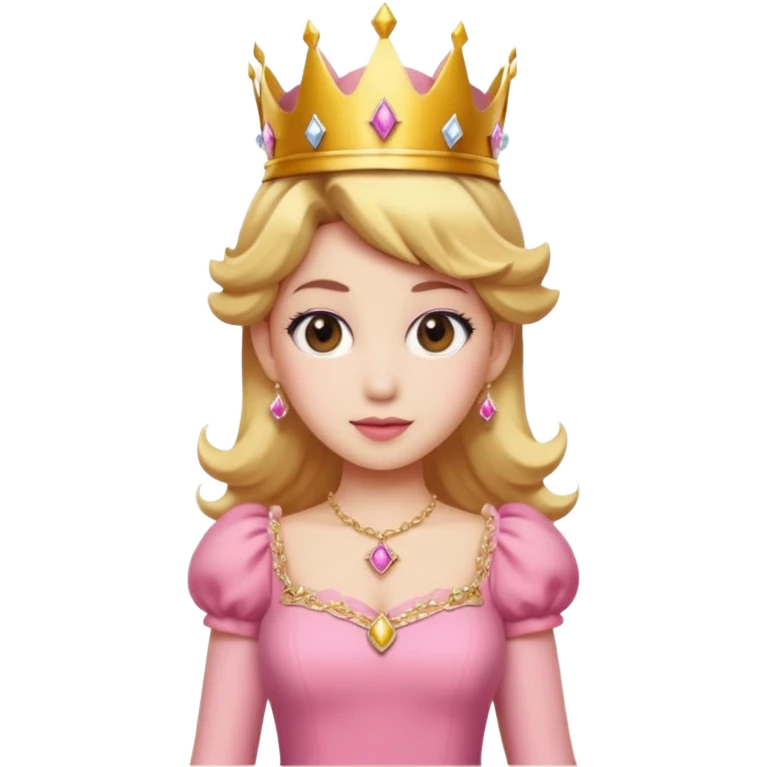 princess peach mixed with a peach emoji