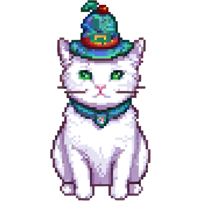 a cat wearing a hat emoji