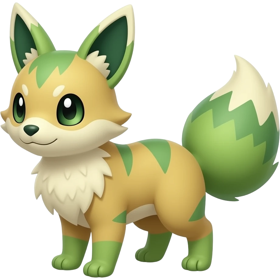 shiny vernid-sergal-civet-genet-Fakémon-hybrid emoji