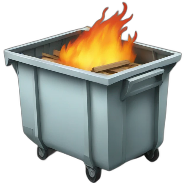 Dumpster-fire emoji