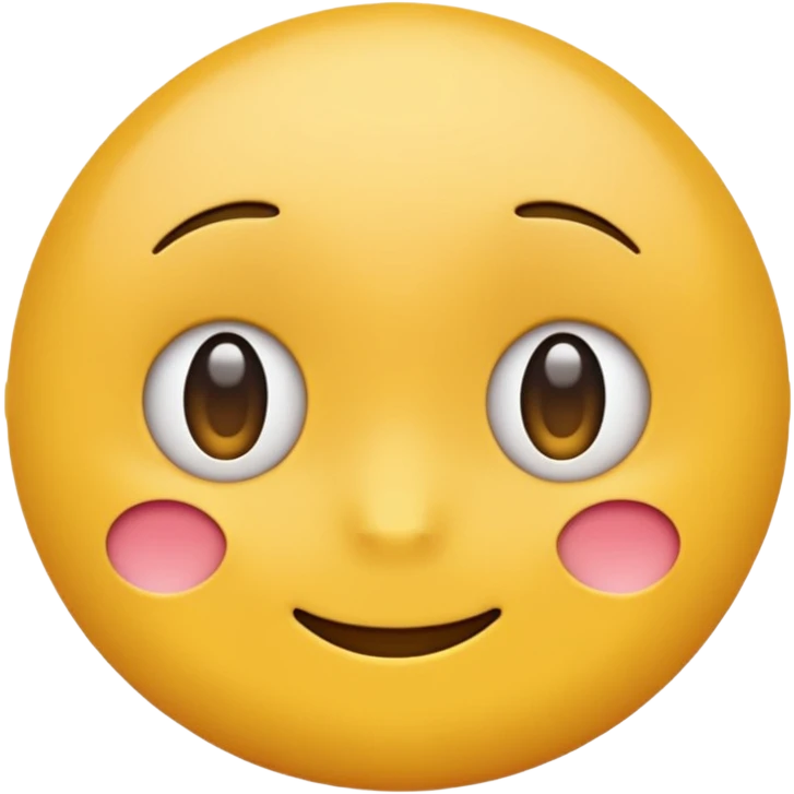 make the yellow emoji shy emoji