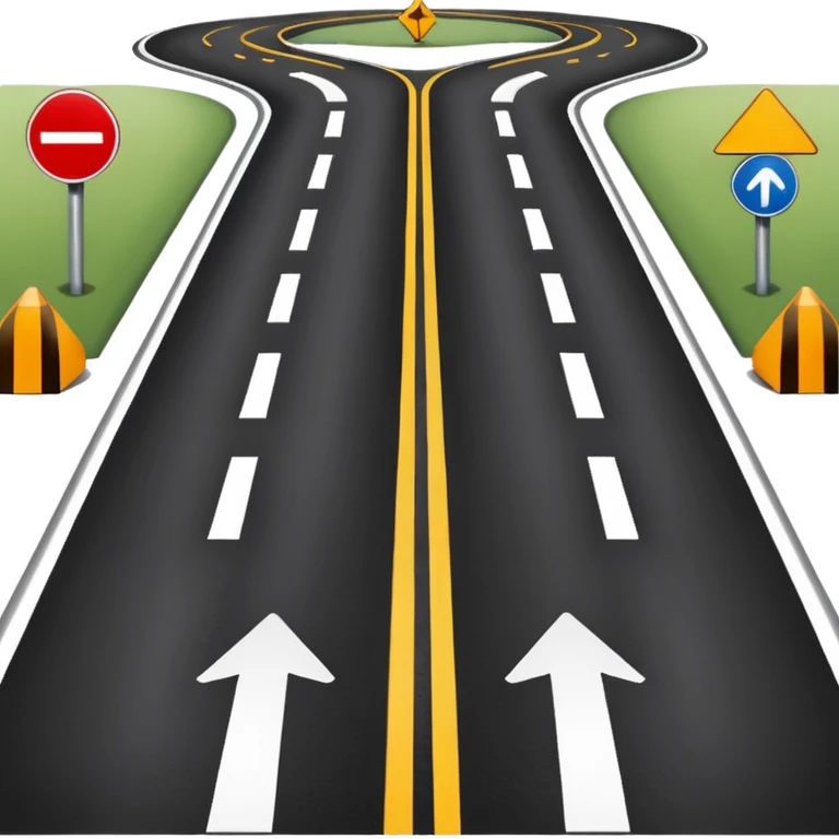 A ROAD WHERE YOU CAN TURN LEFT OR RIGHT emoji