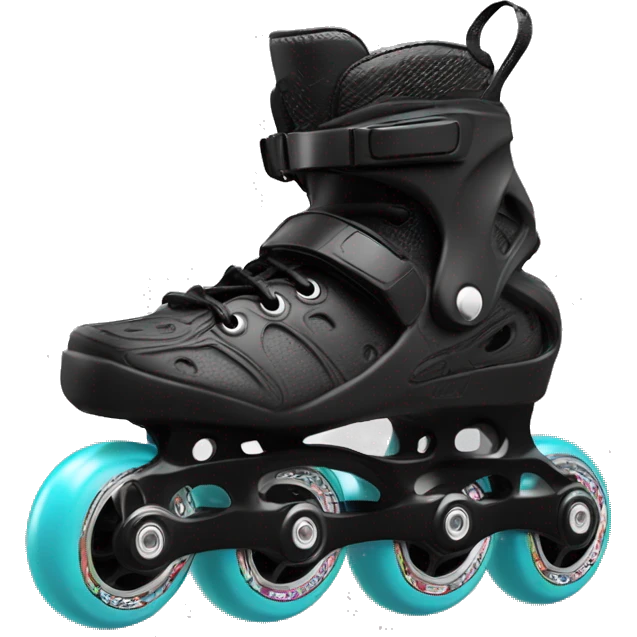 a black rollerblade inline skate, the model called "TWISTER XT" emoji