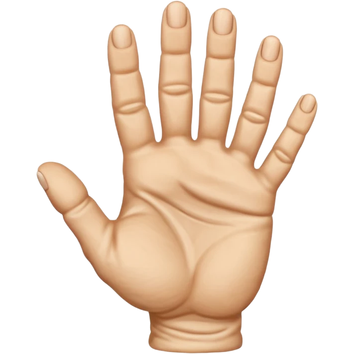 hand from the top with five fingers, make women and men hands emoji