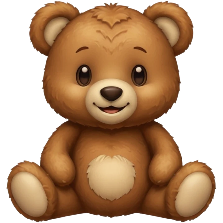 brown aesthetic soft neutral teddy bear emoji emoji
