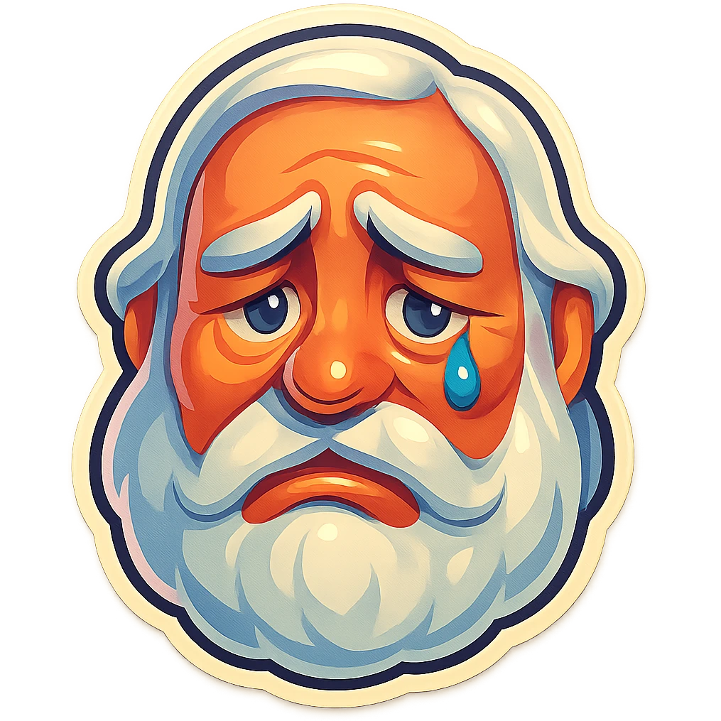 A face displaying a sadness emotion. emoji