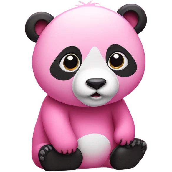 Pink panda bear emoji