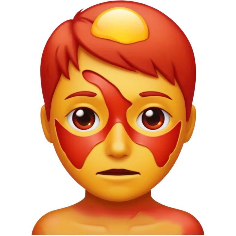 Sunburnt emoji