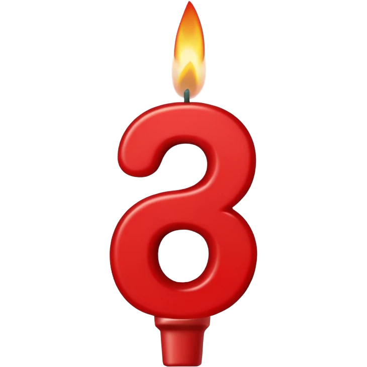Number 5 birthday candle  emoji