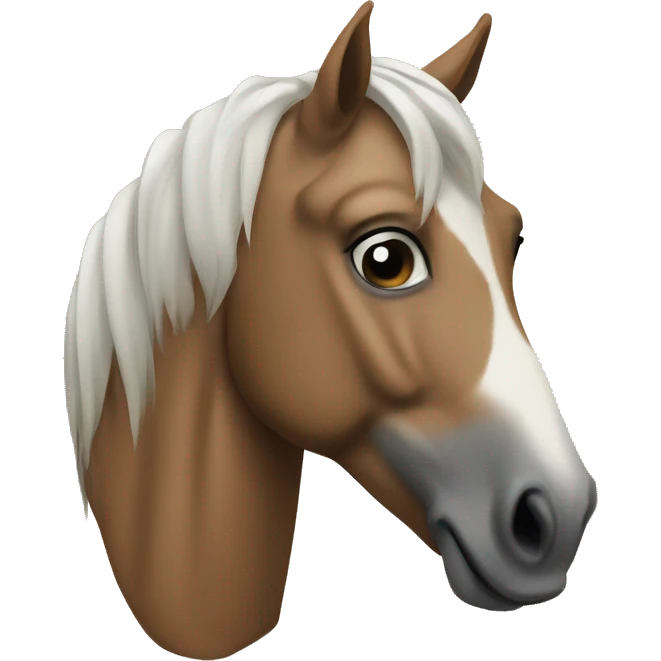 horse with derision face emoji