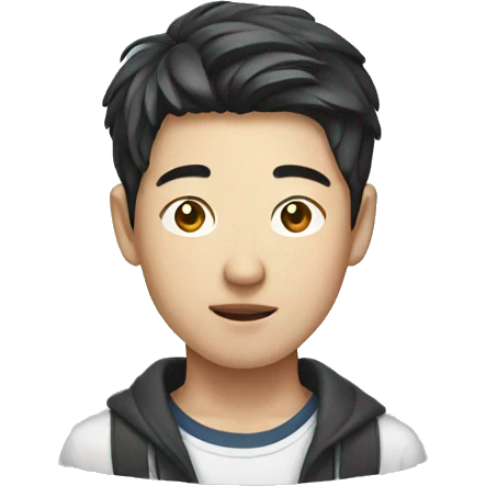 A young Korean man emoji