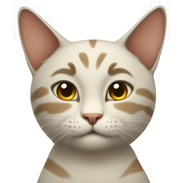 Cat with a riddle emoji