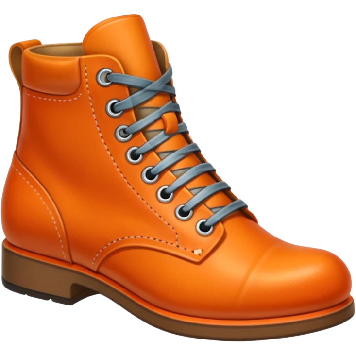 orange shoe emoji