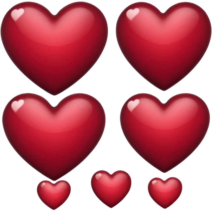 Cuore bordeaux  emoji