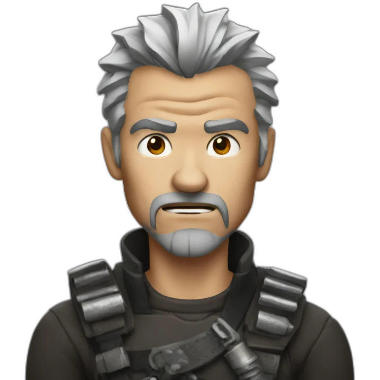 Mad max with gray hair emoji