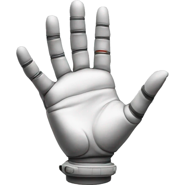 Astronaut hand 🫷 emoji